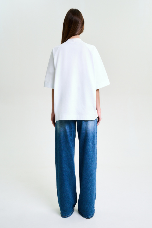 Футболка с рукавом реглан LABEL WHITE